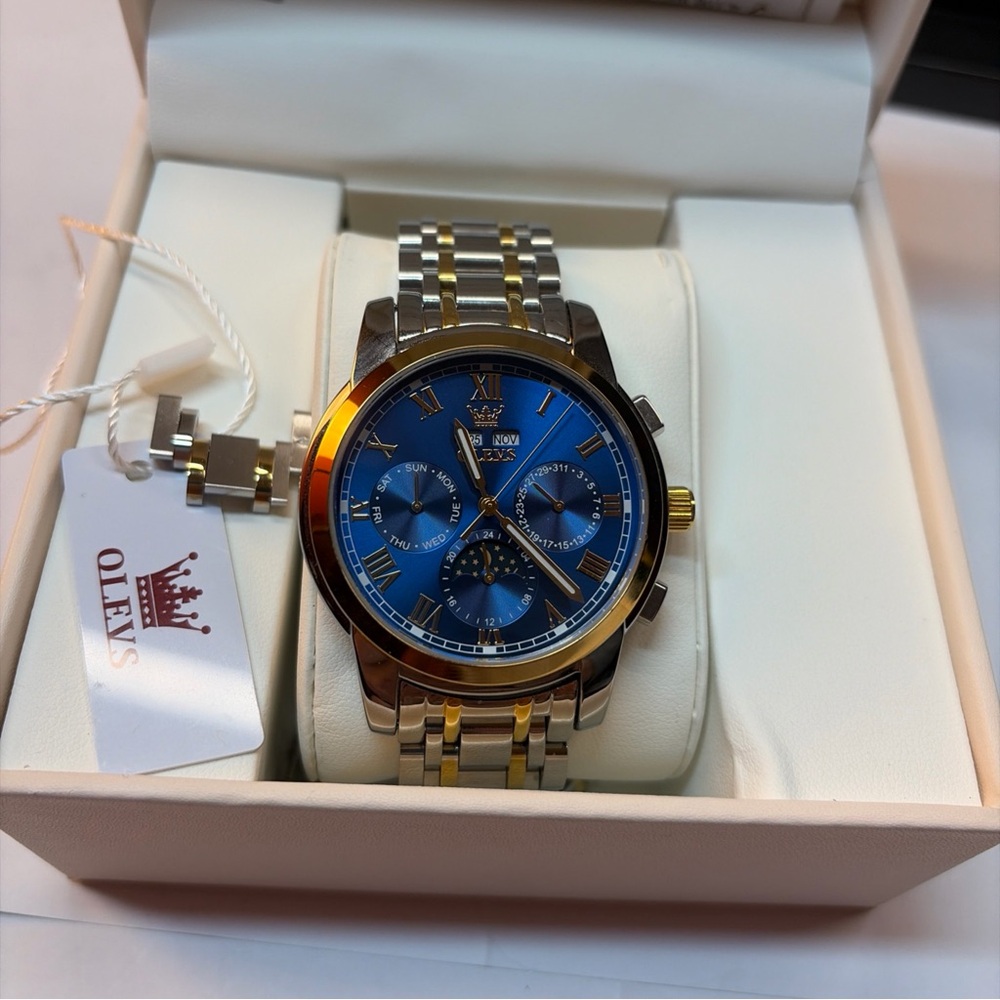 OLEVS Mens Automatic Watch Mechanical Self Winding Luxur